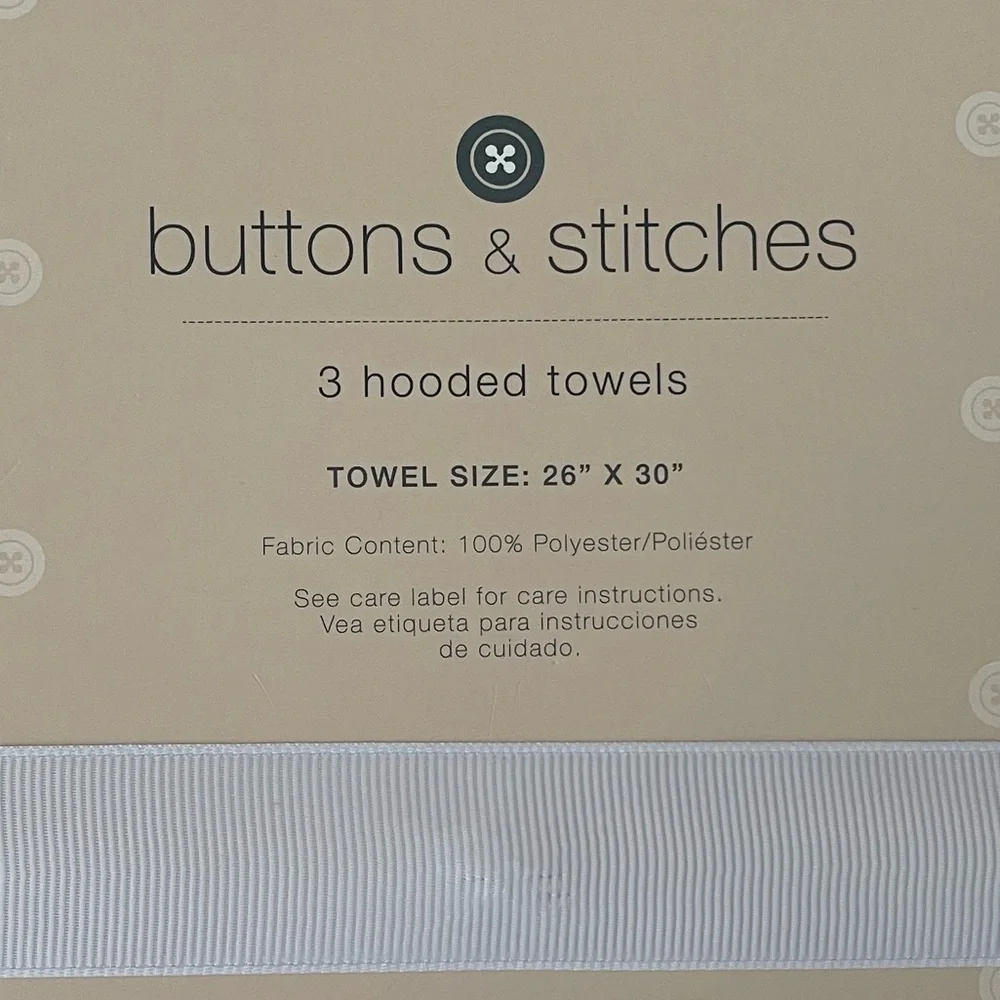 NWT 3-Pack Hooded Baby Towels